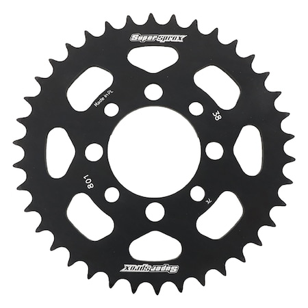 Jt Sprockets Supersprox RFE 801 38 BLK Steel Sprocket Blk